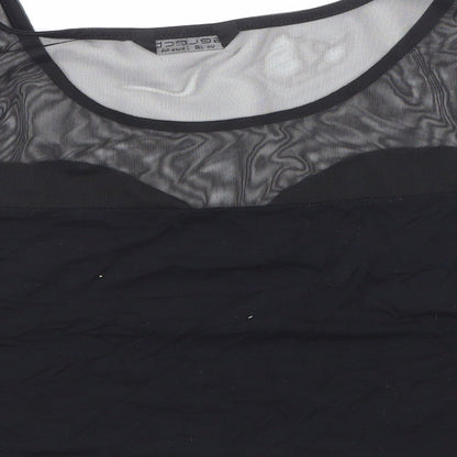 Womens UK Size 16 Select Black Cropped Blouse