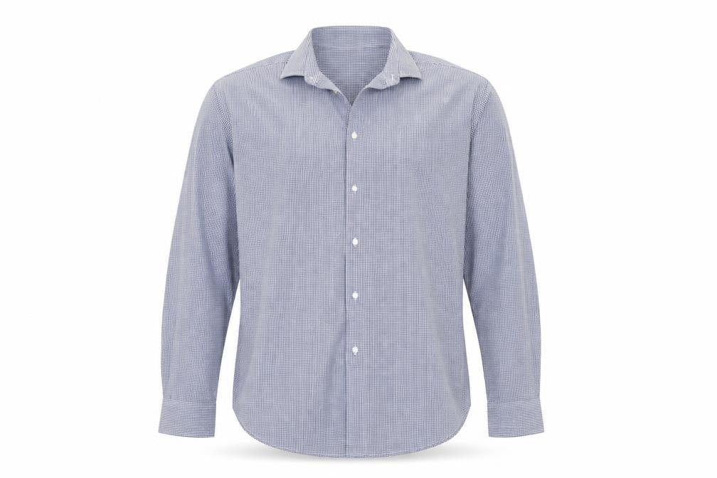 Mens UK Size 17.5 Primark Blue  Button-Up Long Sleeve Casual Shirt