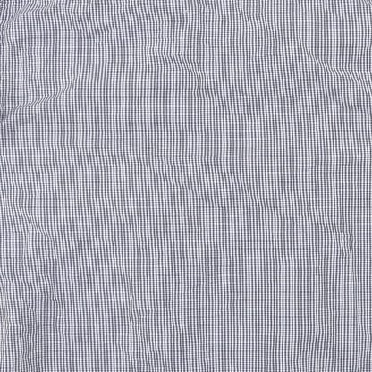 Primark Mens Blue Check   Button-Up Size 17.5