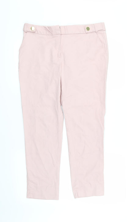 Womens UK Size 12 F&F Regular Fit  Pink Trousers