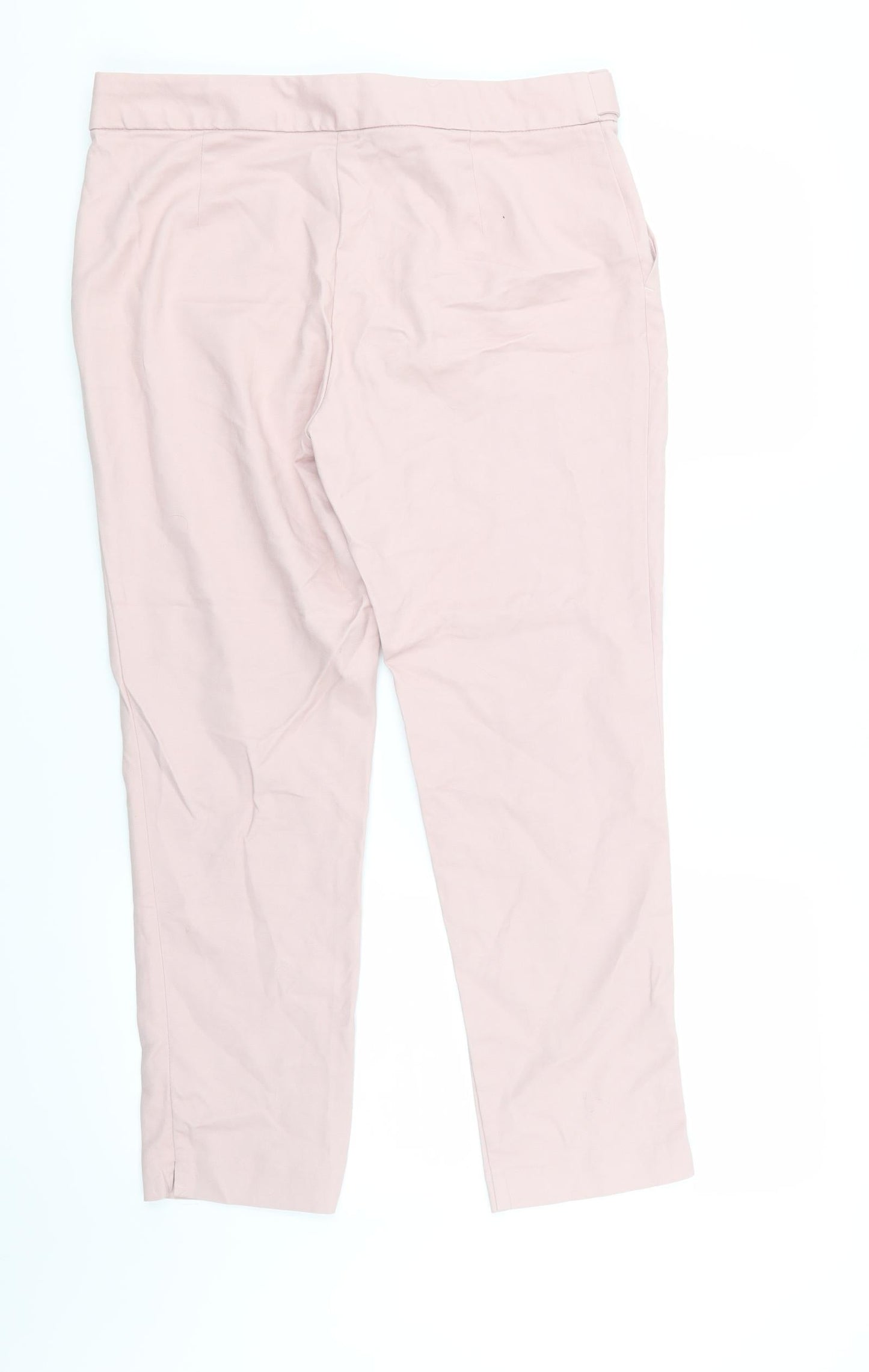 Womens UK Size 12 F&F Regular Fit  Pink Trousers