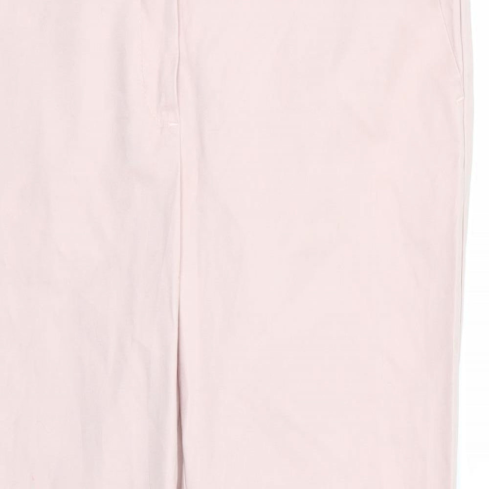 Womens UK Size 12 F&F Regular Fit  Pink Trousers