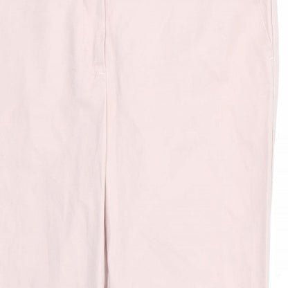 Womens UK Size 12 F&F Regular Fit  Pink Trousers