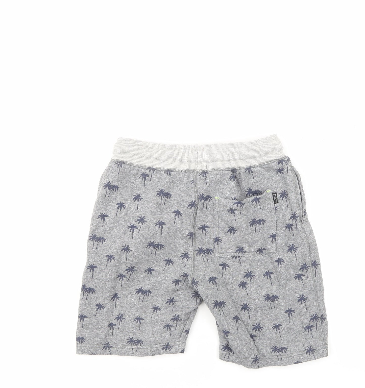 Outrage Boys Grey Floral  Sweat Shorts Size 9-10 Years