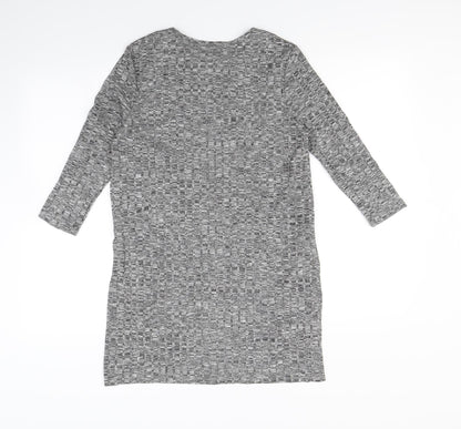 L.O.V Womens Grey   Basic T-Shirt Size XS
