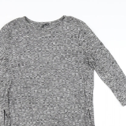L.O.V Womens Grey   Basic T-Shirt Size XS
