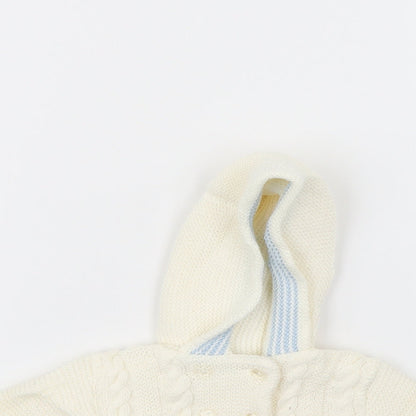 Zip Zap Baby Ivory   Cardigan Jumper Size 0-3 Months