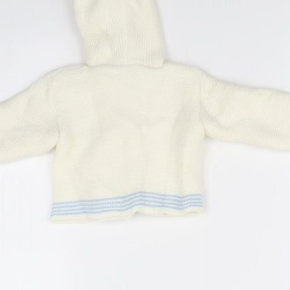 Zip Zap Baby Ivory   Cardigan Jumper Size 0-3 Months
