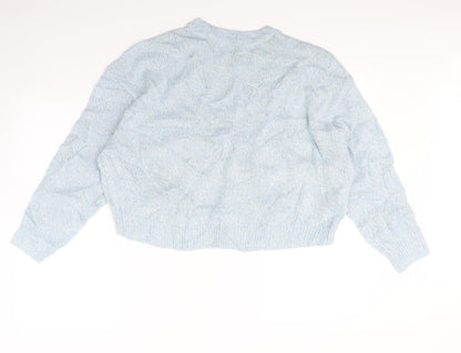 Divided Womens Blue   Pullover Jumper Size L
