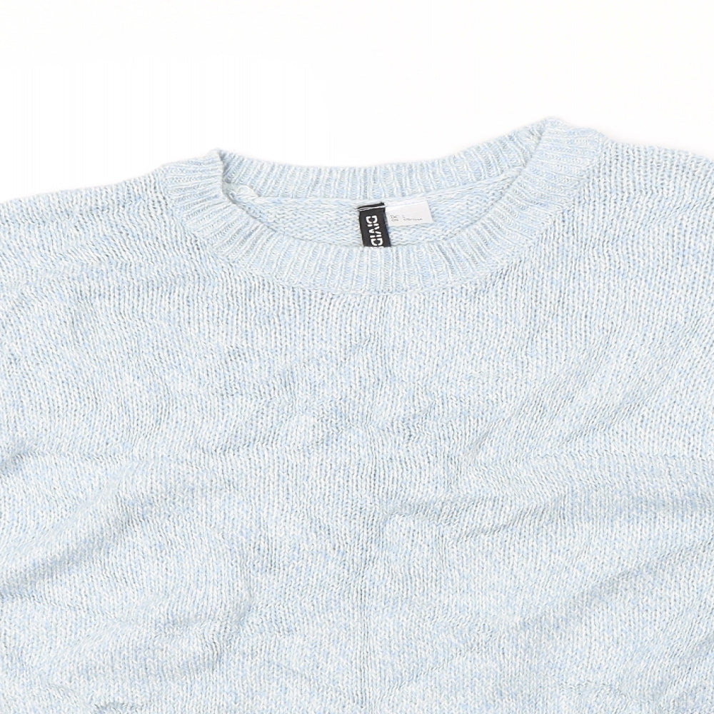 Divided Womens Blue   Pullover Jumper Size L