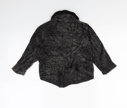 NOKAIO Girls Black   Cardigan Jumper Size 4 Years