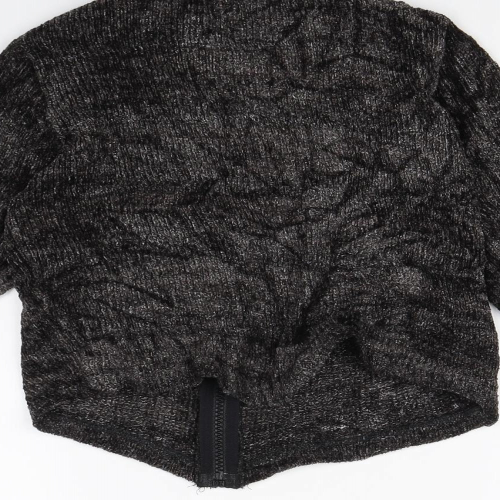 NOKAIO Girls Black   Cardigan Jumper Size 4 Years
