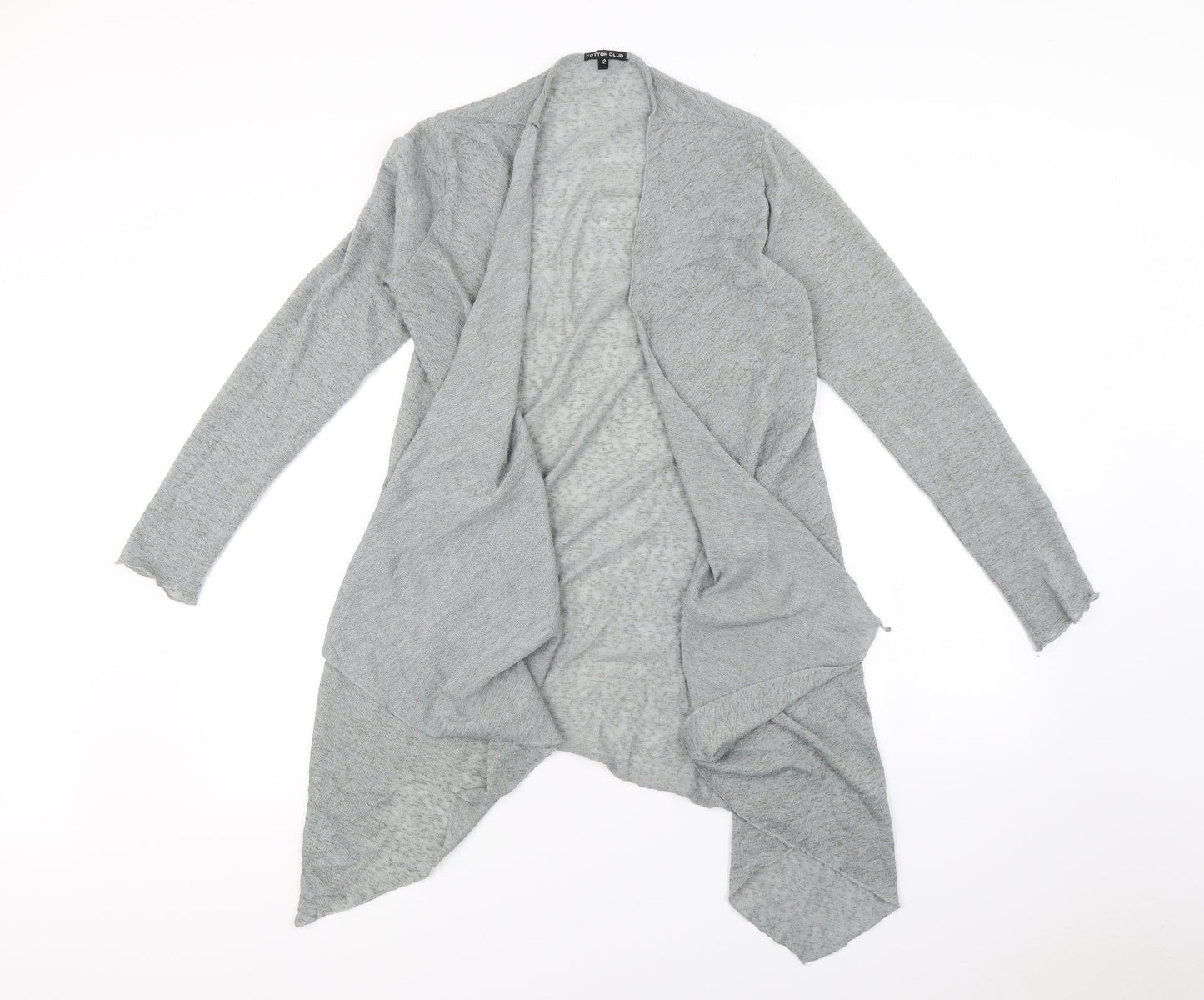 COTTON CLUB Womens Grey   Cardigan Jumper Size 12