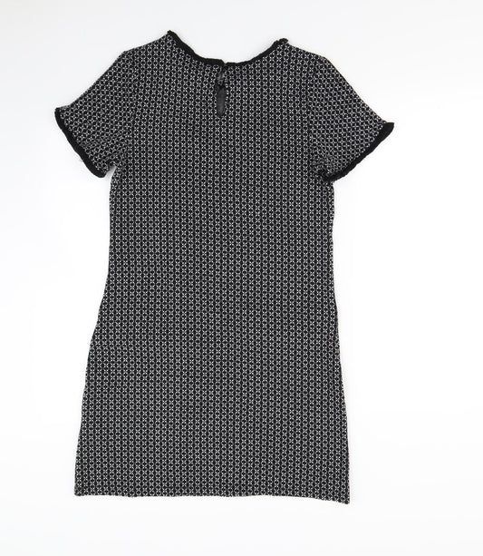 Quiz Womens Black Herringbone  Mini  Size 8