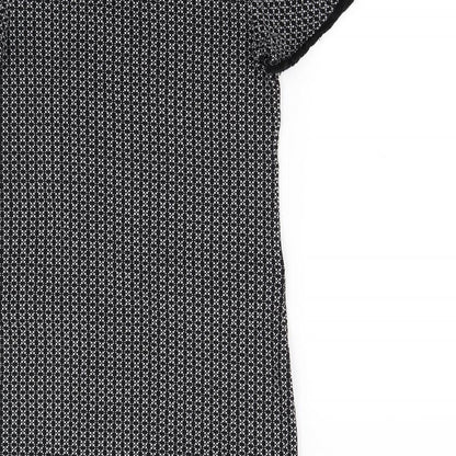 Quiz Womens Black Herringbone  Mini  Size 8