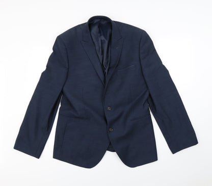 Mens UK Size S Preworn Regular Blue Suit