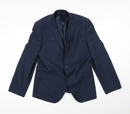 Mens UK Size S Preworn Regular Blue Suit