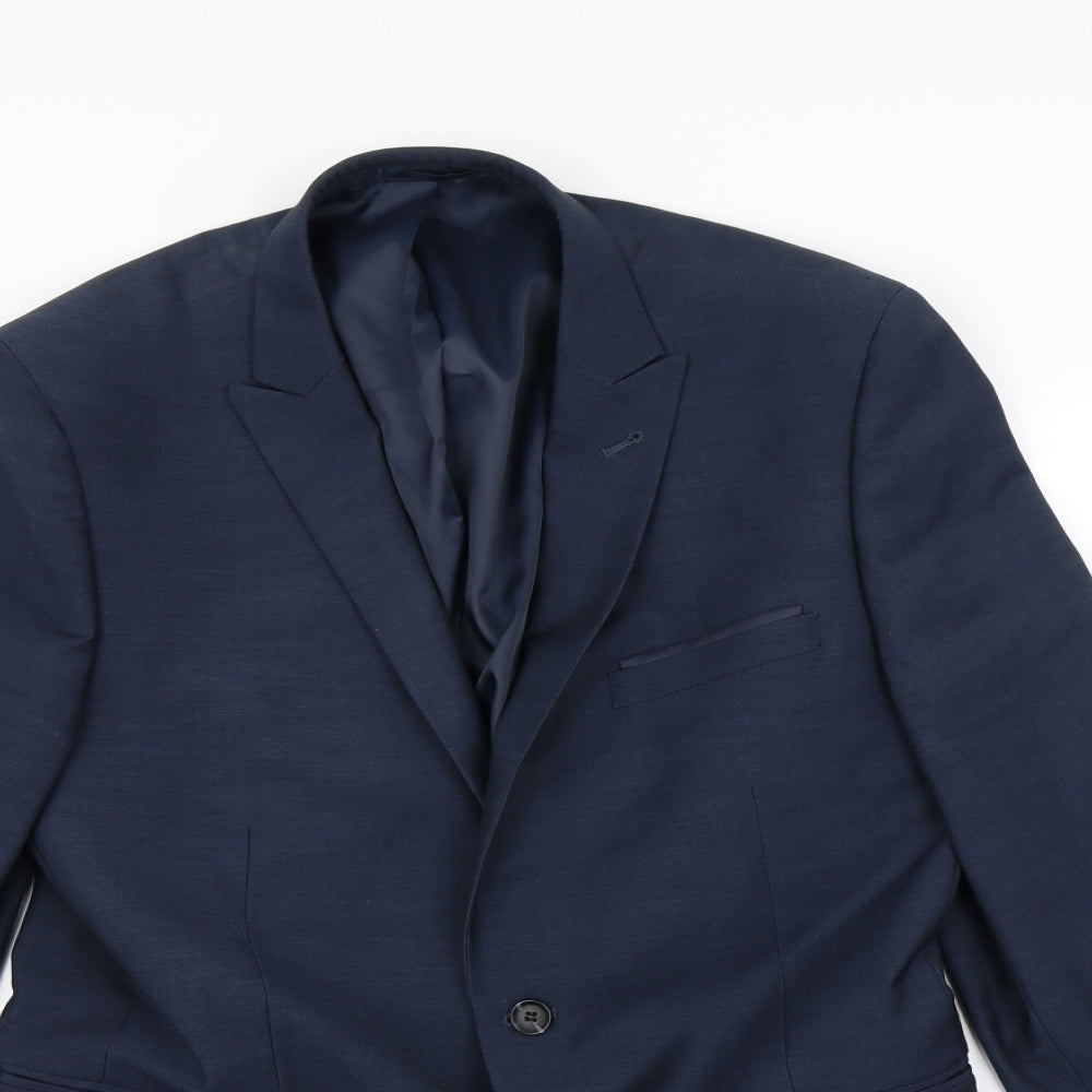 Mens UK Size S Preworn Regular Blue Suit