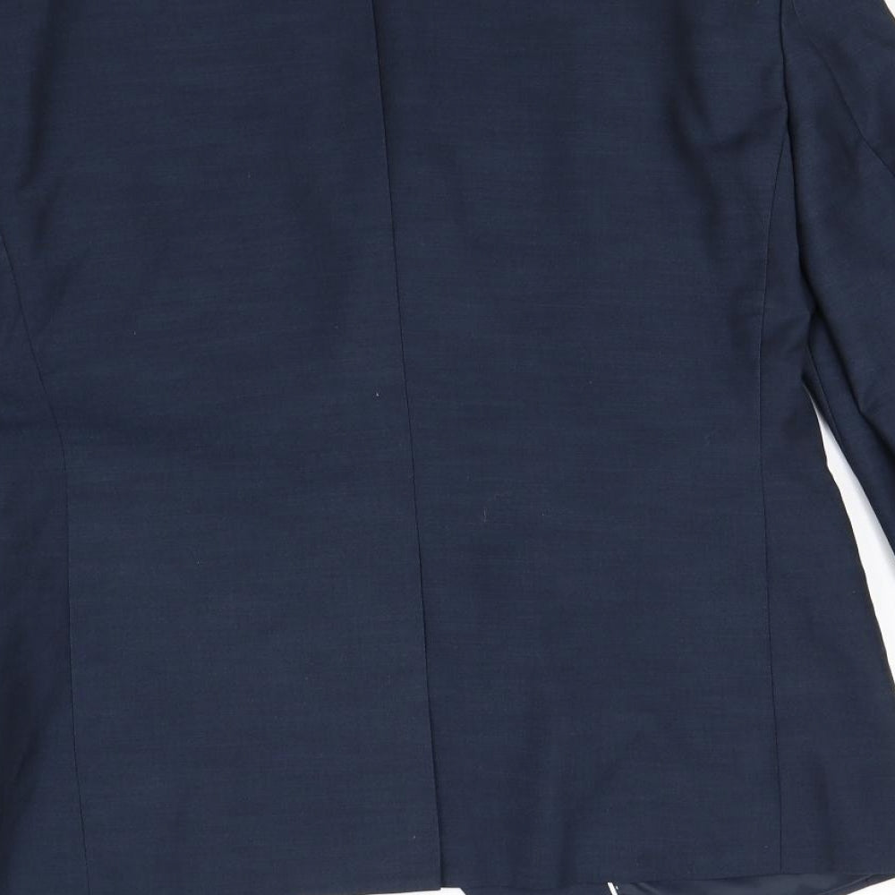 Mens UK Size S Preworn Regular Blue Suit
