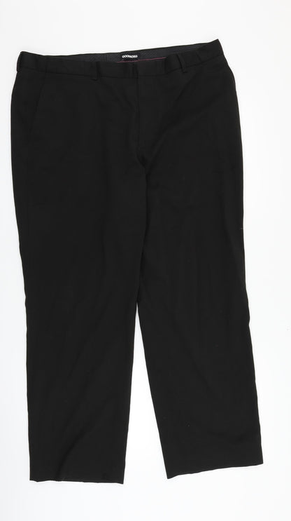 good souls Mens Black   Trousers  Size 38 L28 in