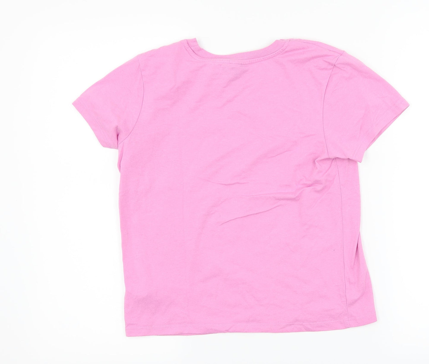 Womens UK Size 6 Topshop Pink Basic T-Shirt