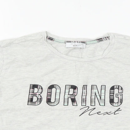 New Look Girls Grey   Top Pyjama Top Size L  - boring next