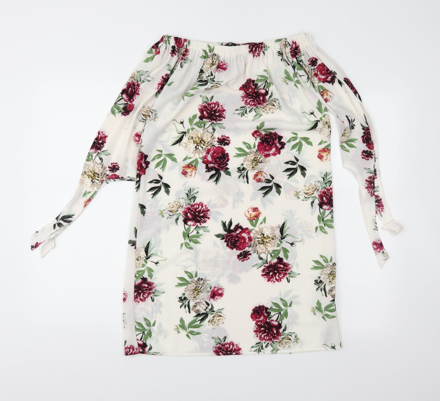New Look Womens Ivory Floral  Shift  Size 6