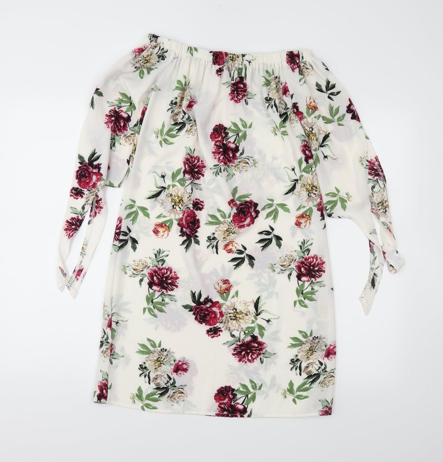 New Look Womens Ivory Floral  Shift  Size 6
