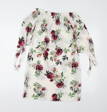 New Look Womens Ivory Floral  Shift  Size 6