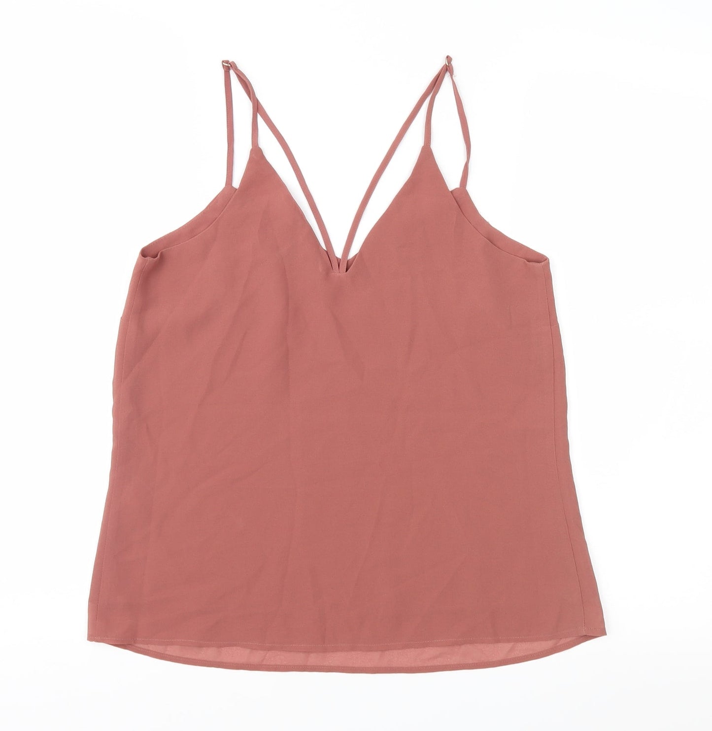 Womens UK Size 6 New Look Brown Camisole Blouse