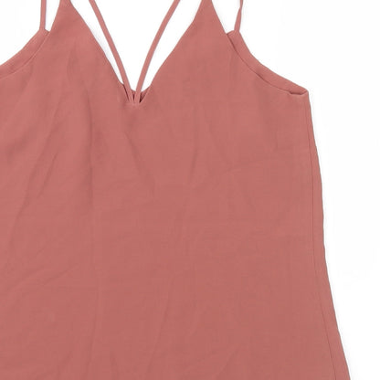 Womens UK Size 6 New Look Brown Camisole Blouse