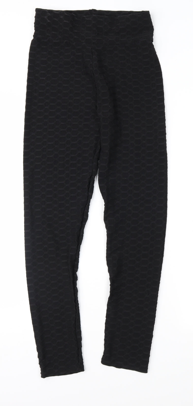 Womens UK Size S Preworn  Carrot Black Leggings