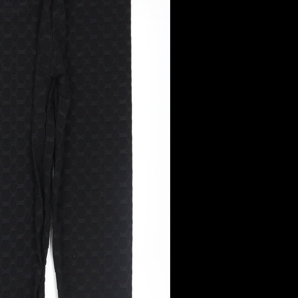Womens UK Size S Preworn  Carrot Black Leggings