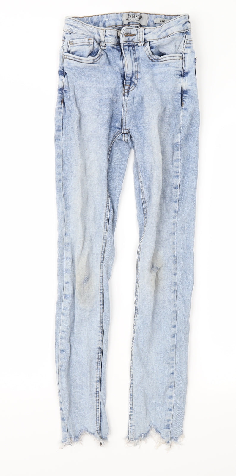 New Look Womens Blue  Denim Skinny Jeans Size 6 L27 in