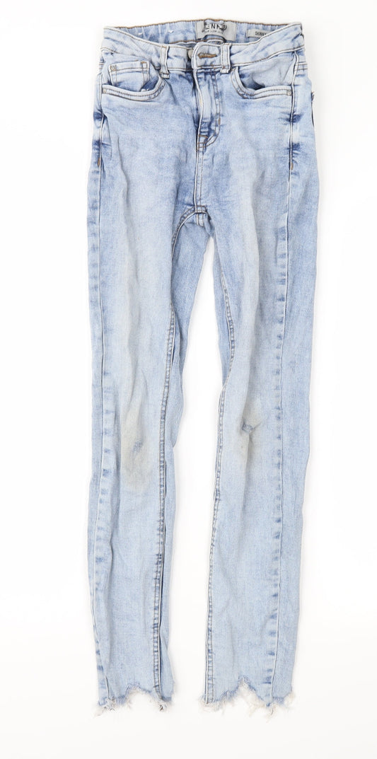 New Look Womens Blue  Denim Skinny Jeans Size 6 L27 in