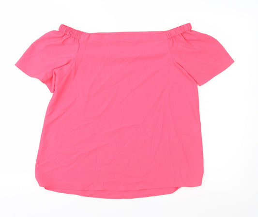 George Womens Pink   Basic Blouse Size 8
