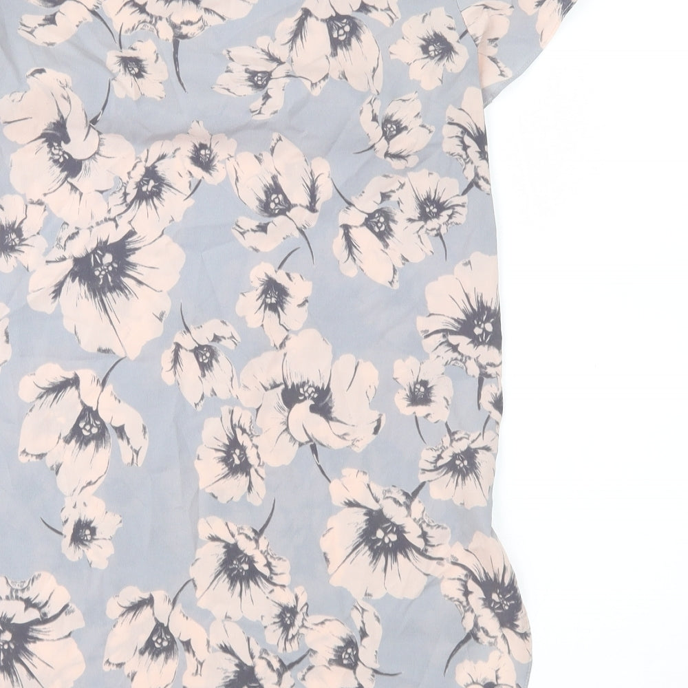 Womens UK Size 6 New Look Grey Basic Blouse