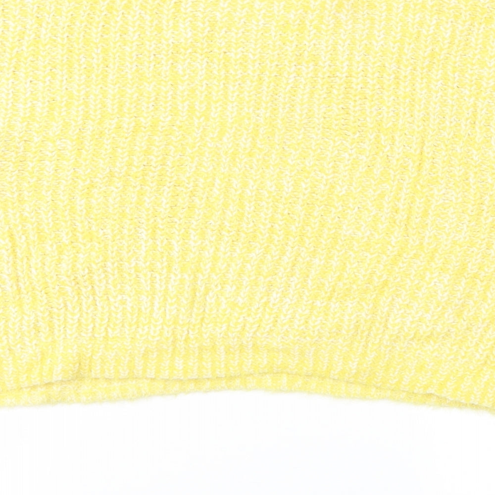 New Look Womens Yellow  Knit Pullover Jumper Size S
