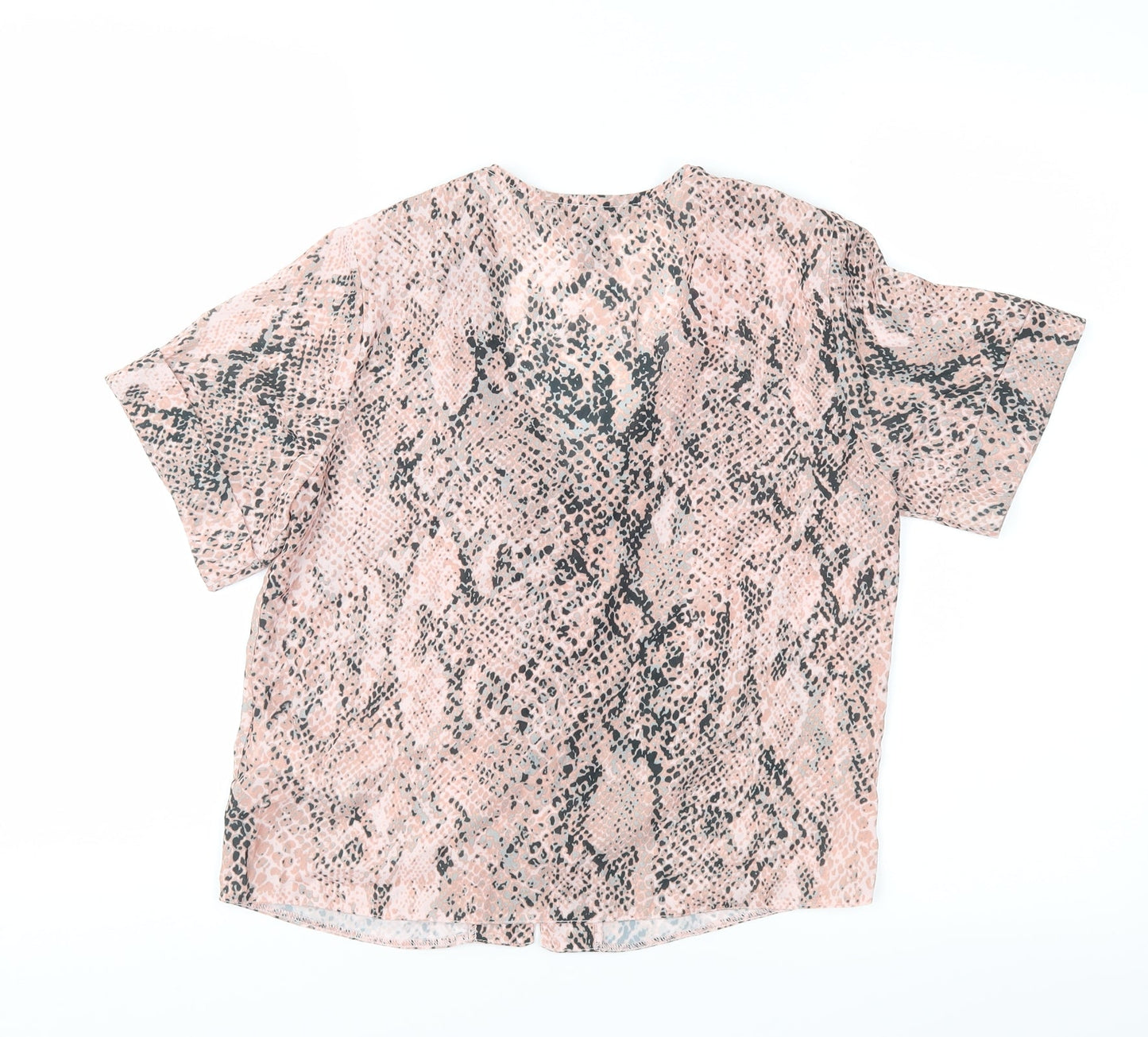 Womens UK Size 6 New Look Pink Basic Blouse