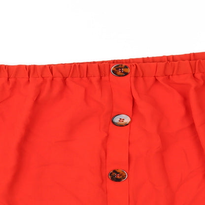 George Womens Red   Basic Blouse Size 8