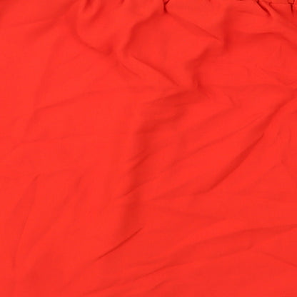 George Womens Red   Basic Blouse Size 8