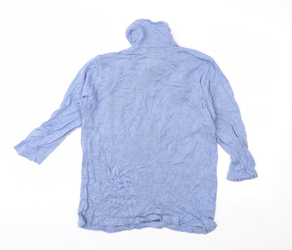EWM Womens Blue  Knit Pullover Jumper Size M