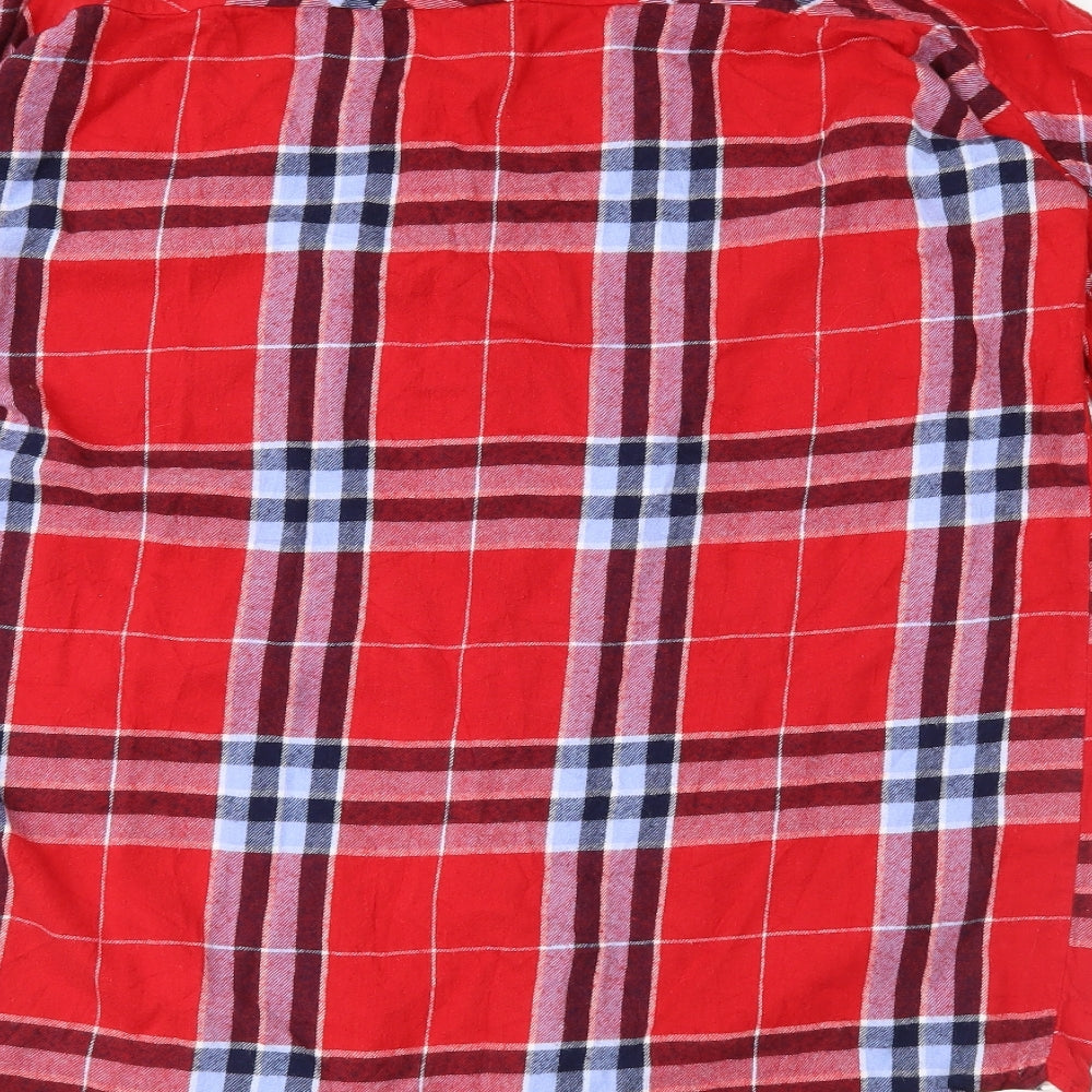 F&F Womens Red Check   Nightshirt Size 12