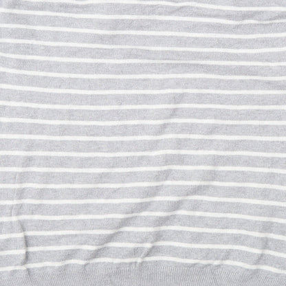 Gap Mens Grey Striped Knit Pullover Jumper Size XS