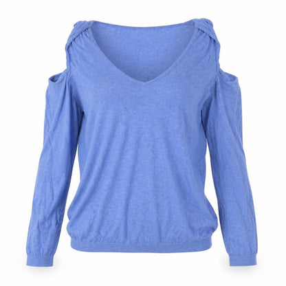 Mango Womens Blue  Knit Pullover Jumper Size S