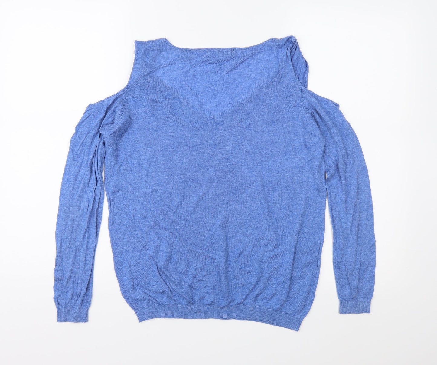 MNG Womens Blue  Knit Pullover Jumper Size S