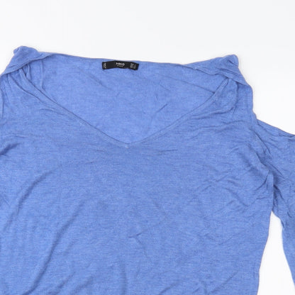 MNG Womens Blue  Knit Pullover Jumper Size S