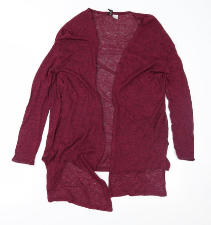 H&M Womens Purple  Taffeta Cardigan Jumper Size S