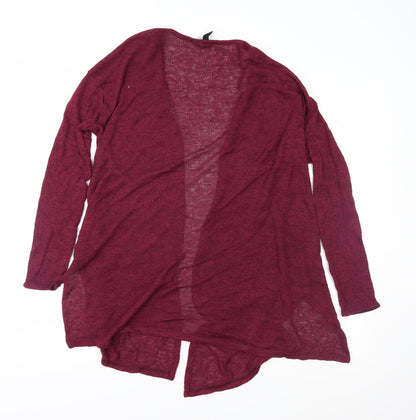 H&M Womens Purple  Taffeta Cardigan Jumper Size S