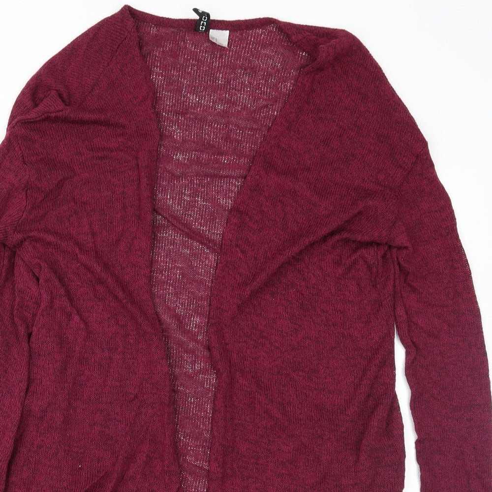 H&M Womens Purple  Taffeta Cardigan Jumper Size S